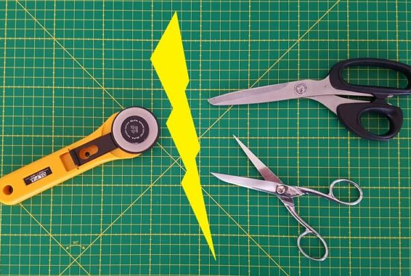 ciseaux ou cutter rotatif de cape et didees.2 min