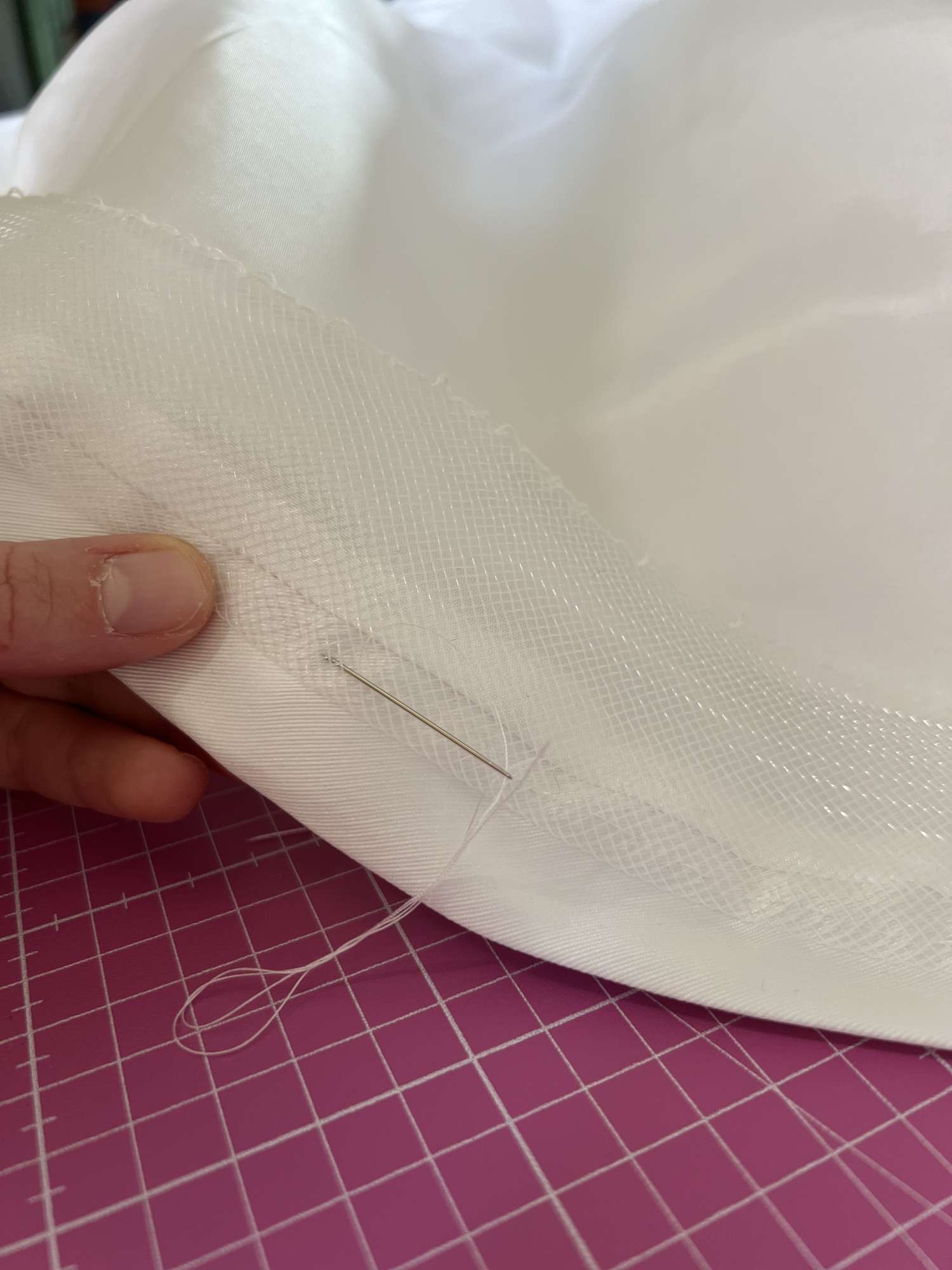 pose du crin grande robe